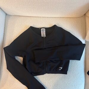 Gymshark Black Cropped Jacket